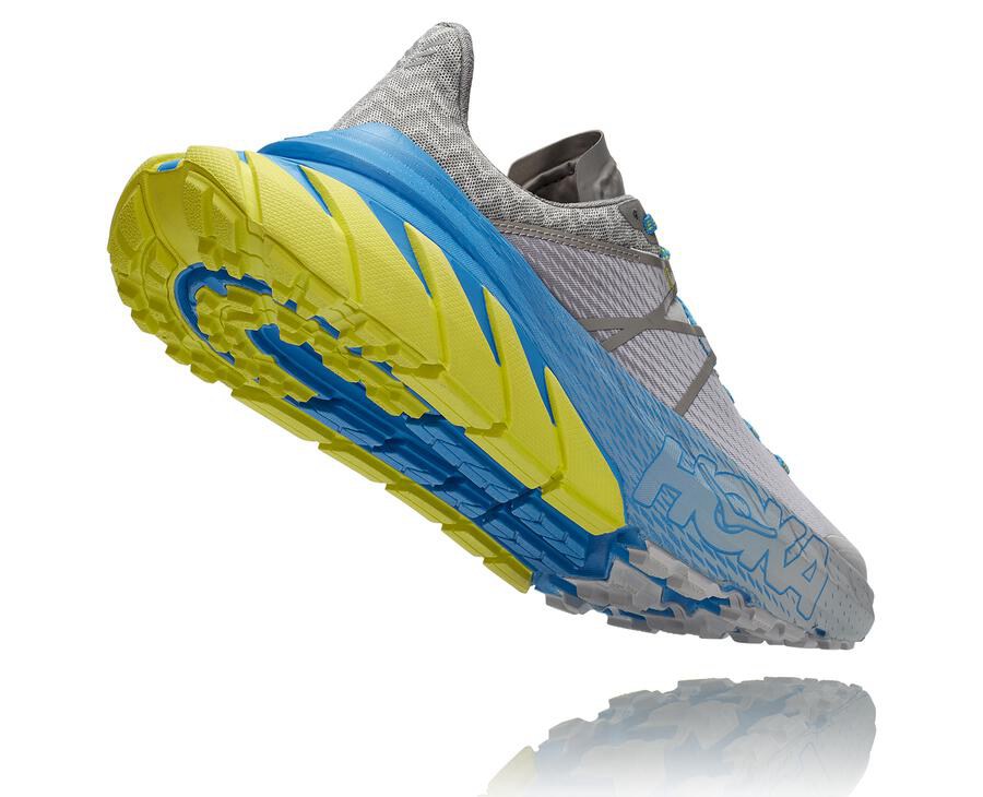 Zapatillas Trail Hoka One One Hombre - Tennine - Gris - IFN641295